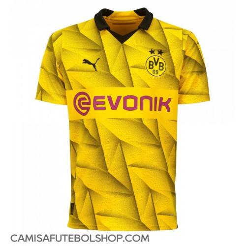 Camisa de time de futebol Borussia Dortmund Replicas 3º Equipamento 2023-24 Manga Curta